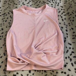 Nike Pink Sleeveless Muscle Tee Crop